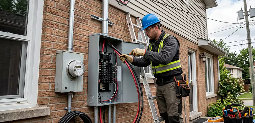 Outdoor Subpanel Installation in Leeds